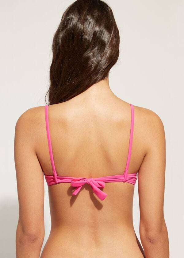 Arriba De Bikini Calzedonia Acolchado Push Up Shanghai Mujer Rosas | CL1833HK