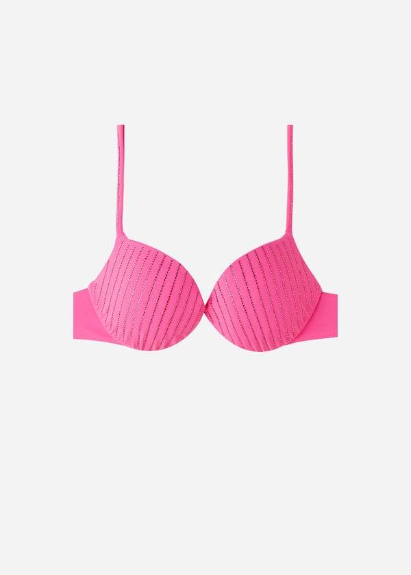 Arriba De Bikini Calzedonia Acolchado Push Up Shanghai Mujer Rosas | CL1833HK