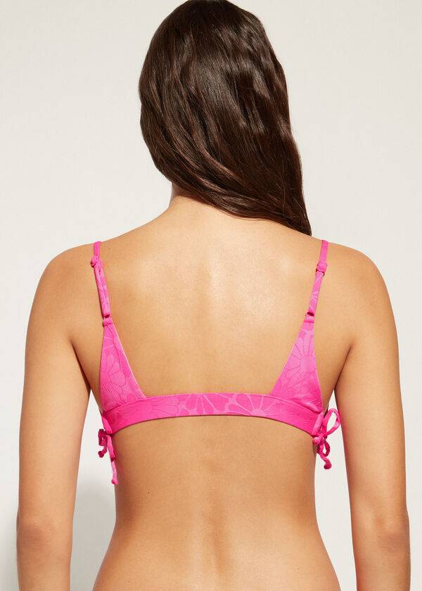 Arriba De Bikini Calzedonia Acolchado Tank-Estilo Antibes Mujer Rosas | CL1883FM