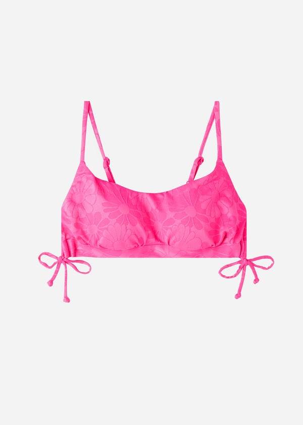 Arriba De Bikini Calzedonia Acolchado Tank-Estilo Antibes Mujer Rosas | CL1883FM